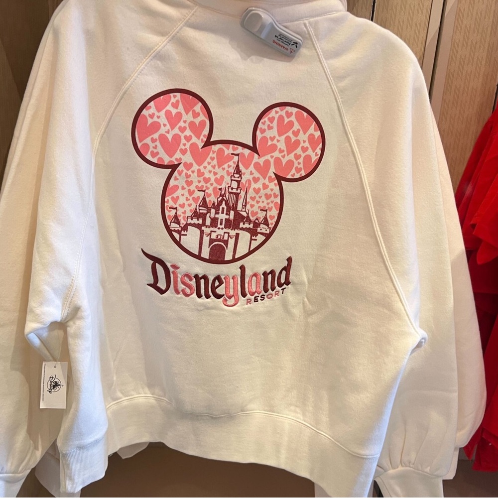Disneyland Valentines Day Pullover Sweatshirt 1X